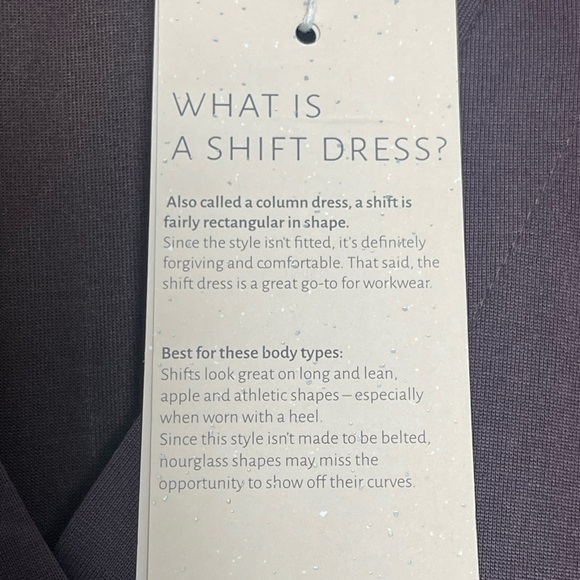 cream | V Neck Modal Shift Dress Java Brown NWT Casual Contemporary Lightweight - Picture 4 of 8